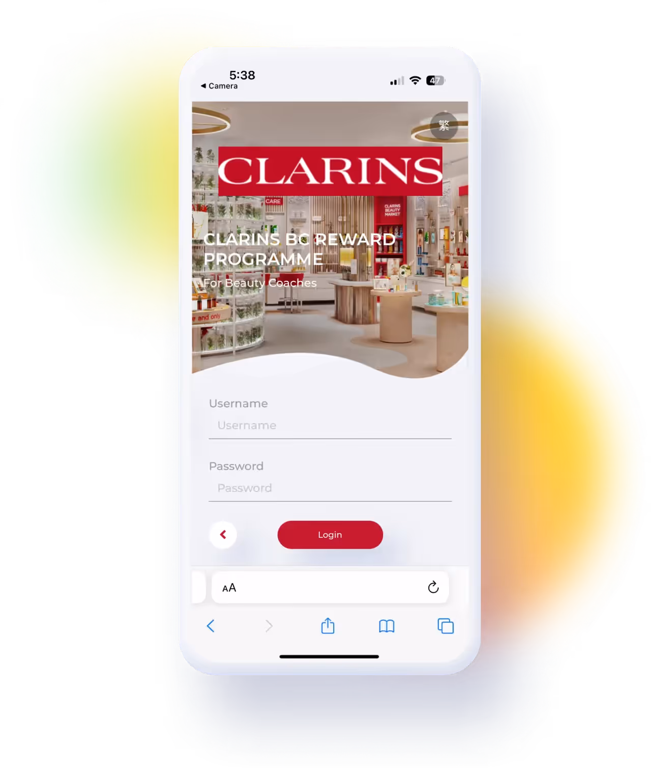 Clarins Staff Reward Programme