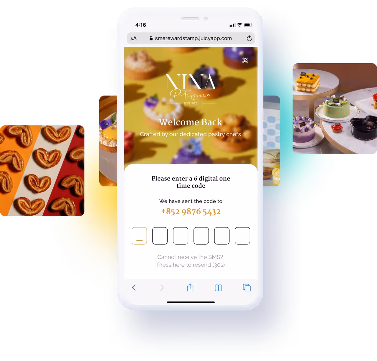 Nina Patisserie Digital Stamp Card