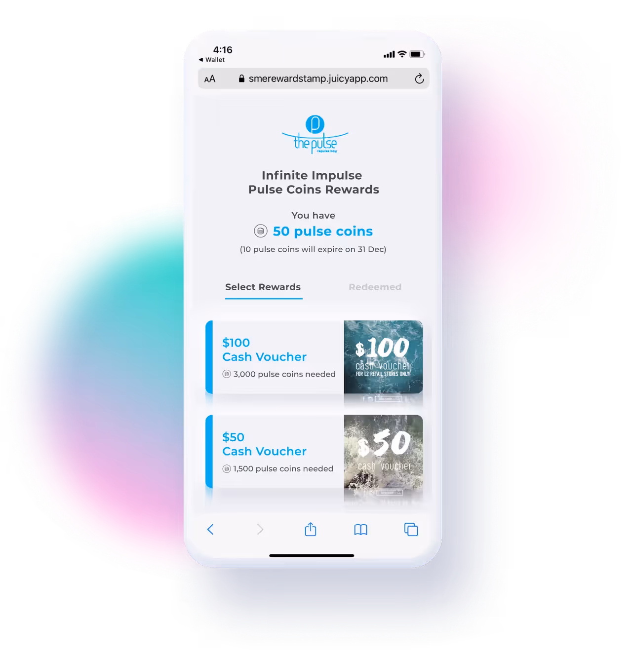 The Pulse Digital Stamp Card