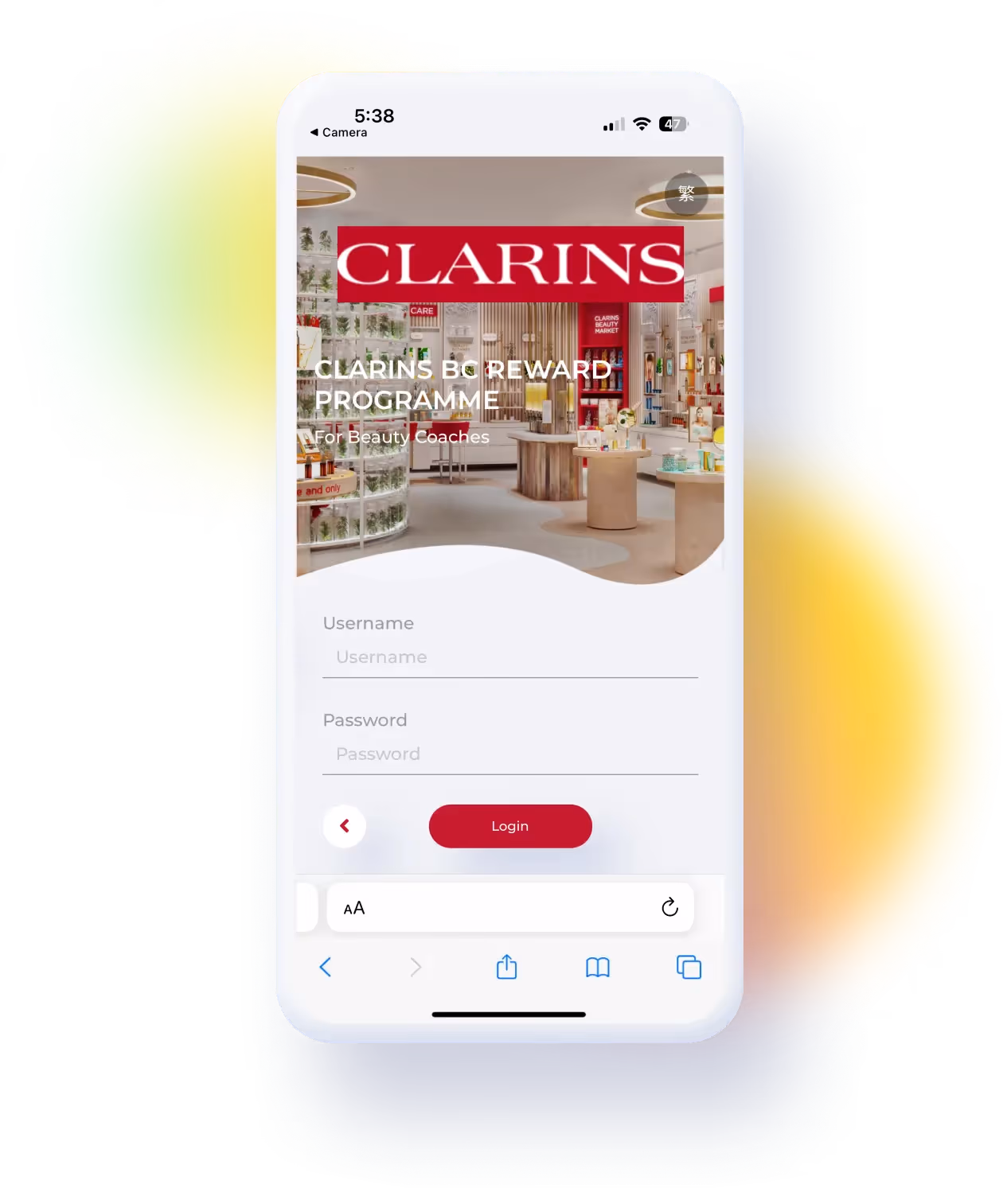 Clarins Staff Reward Programme