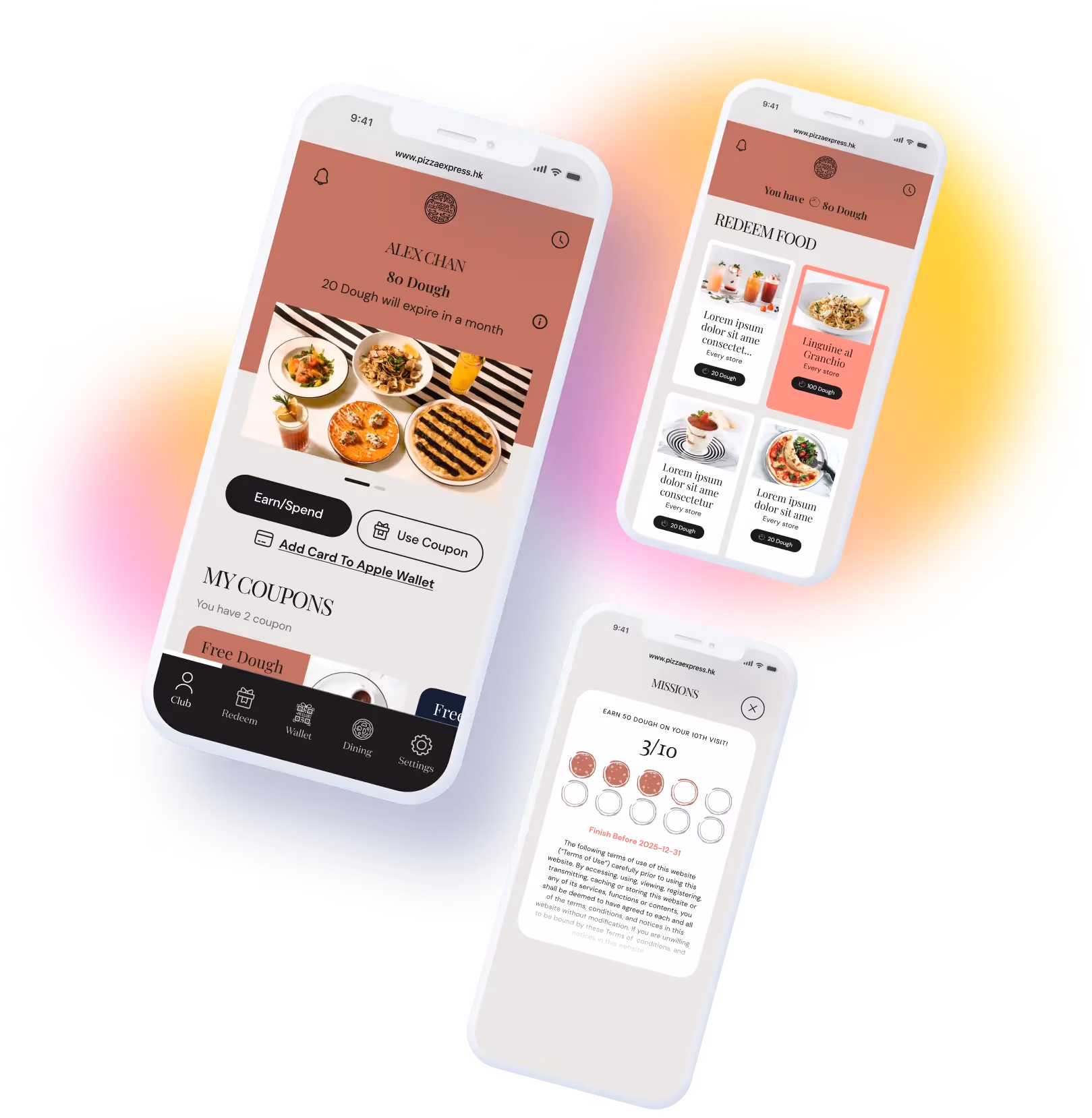 PizzaExpress Club E-Card