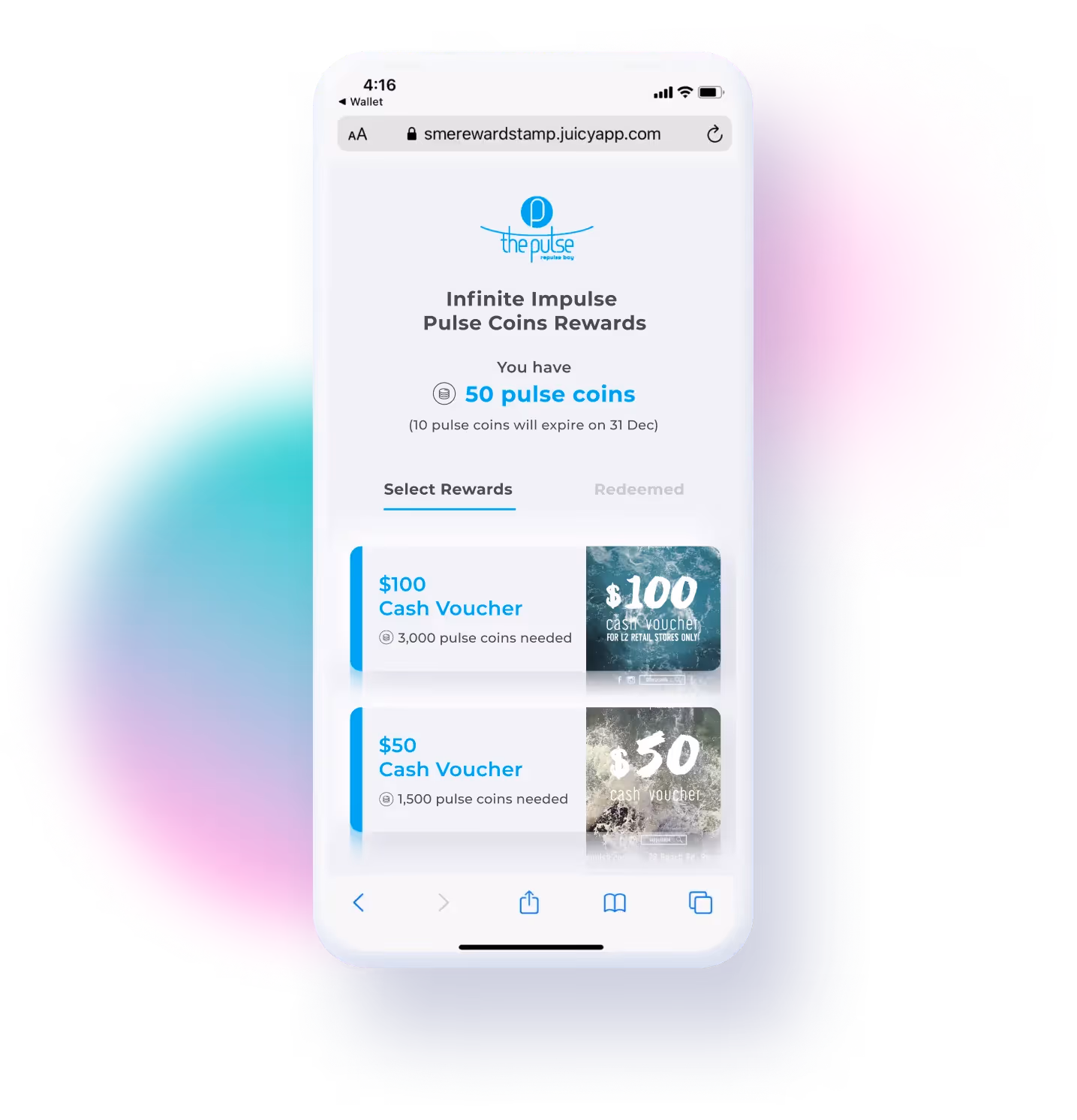 The Pulse Digital Stamp Card